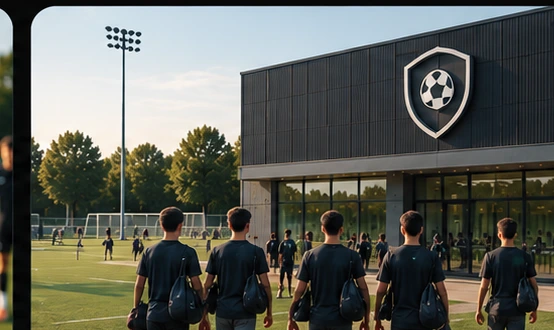 Soccer club facility representing club-wide player development